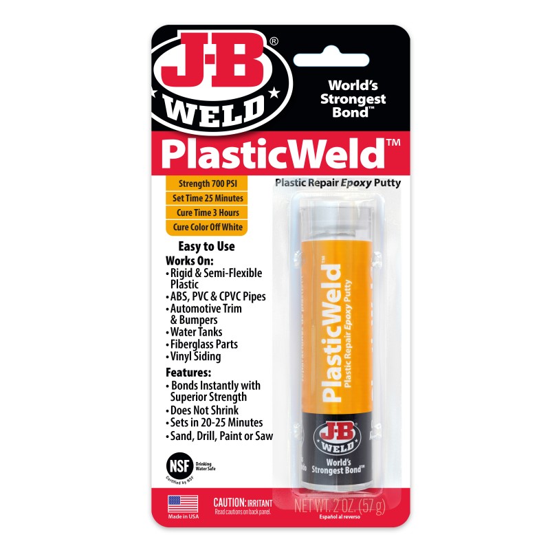 PLASTICWELD PLASTIC REPAIR EPOXY PUTTY STICK 57G