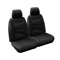 BLACK CANVAS FRONT SEAT COVERS - FORD PY T6.2 2022-ON