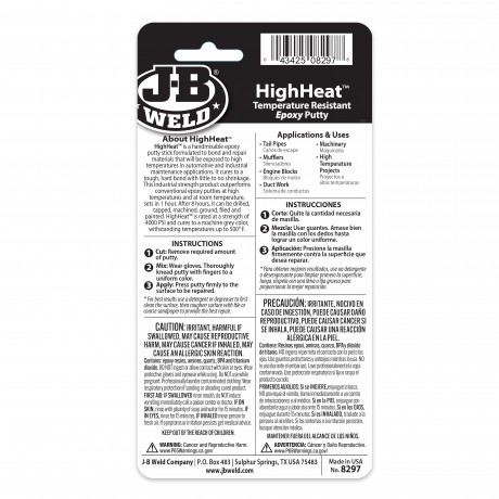 HIGH HEAT TEMPERATURE RESISTANT EPOXY PUTTY STICK 57G