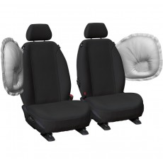 BLACK TOUGH CANVAS FRONT SEAT COVER - FORD RANGER PY 2022-ON