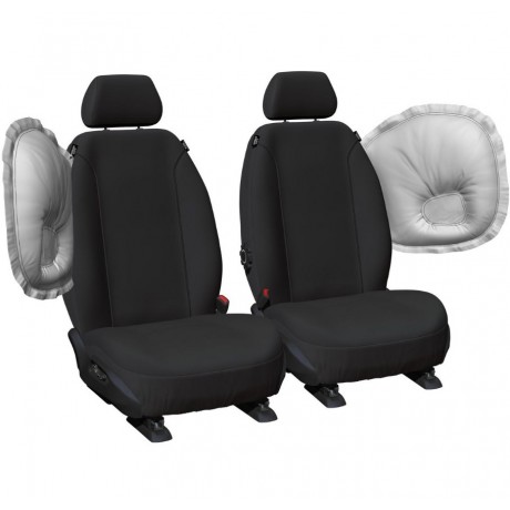 BLACK TOUGH CANVAS FRONT SEAT COVER - FORD RANGER PY 2022-ON