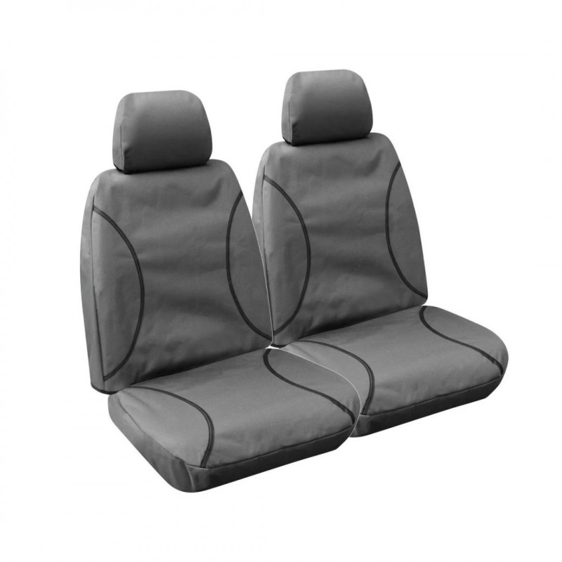 GREY CANVAS FRONTSEAT COVERS- FORD RANGER PY 2022-ON