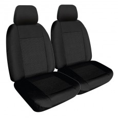 BLACK JACQUARD FRONTSEAT COVERS - FORD RANGER PY 2022-ON