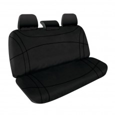 BLACK STITCH REAR SEAT COVERS - FORD RANGER PY 2022-ON