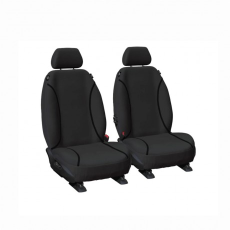 BLACK CANVAS FRONT SEAT COVER PAIR HILUX 2015-CURRENT