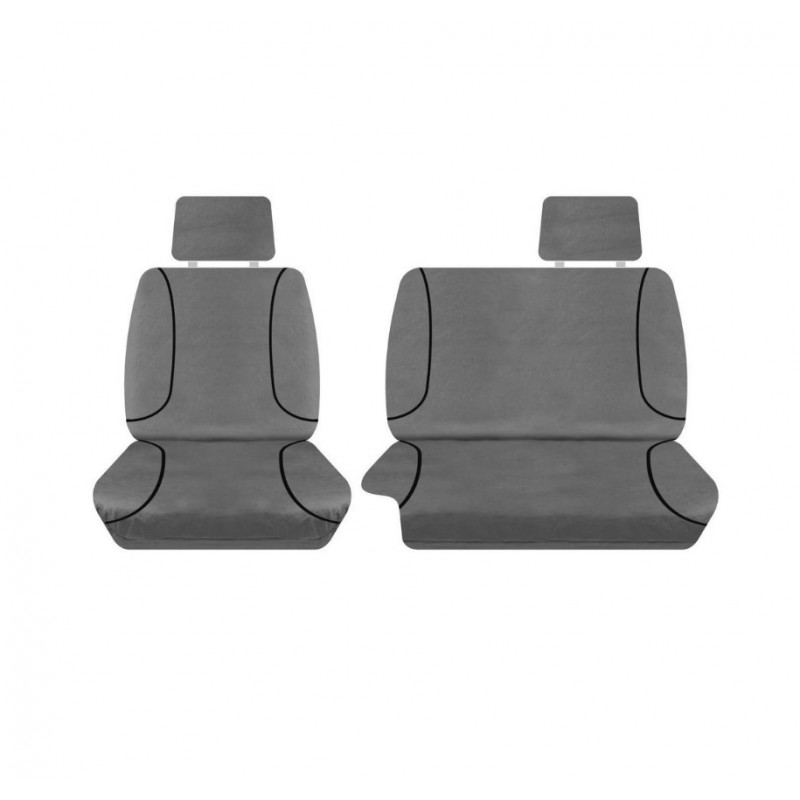GREY CANVAS FRONT SEAT COVER PAIR RANGER 2011-2015