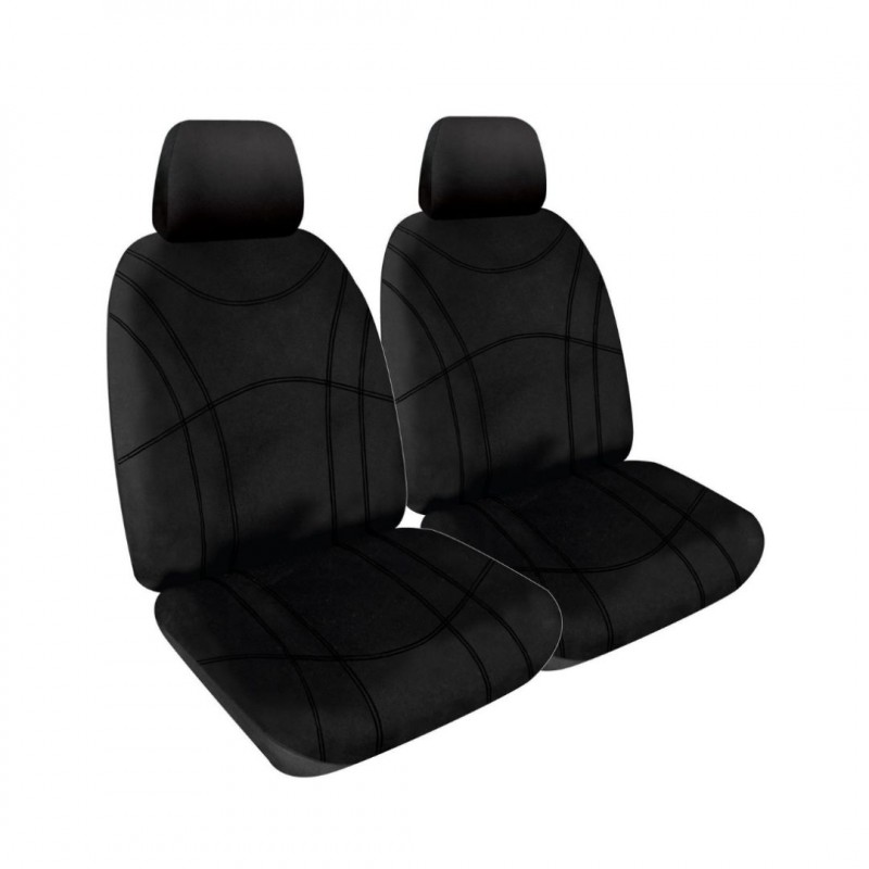 BLACK NEOPRENE FRONT SEAT COVER PAIR DMAX BT50 2021-CURRENT