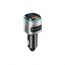 BLUETOOTH FM TRANSMITTER WITH PD 30W USB C AND QUICK CHARGE 3.0 USB A