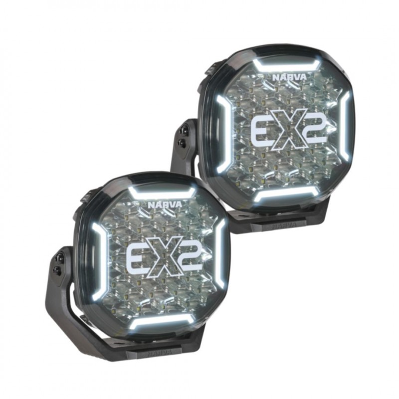 9IN EX2B BLACKOUT EDITION (PAIR) AMBER/WHITE POS LIGHTS