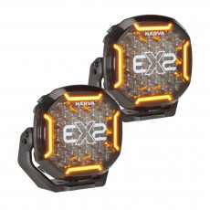 9IN EX2B BLACKOUT EDITION (PAIR) AMBER/WHITE POS LIGHTS
