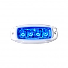 12/24V BLUE UNDERWATER LAMP WHITE HOUSING