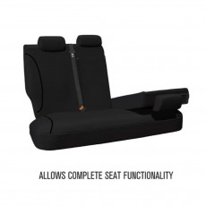 BLACK CANVAS REAR BENCH SEAT COVER AMAROK 2011 TO 2022