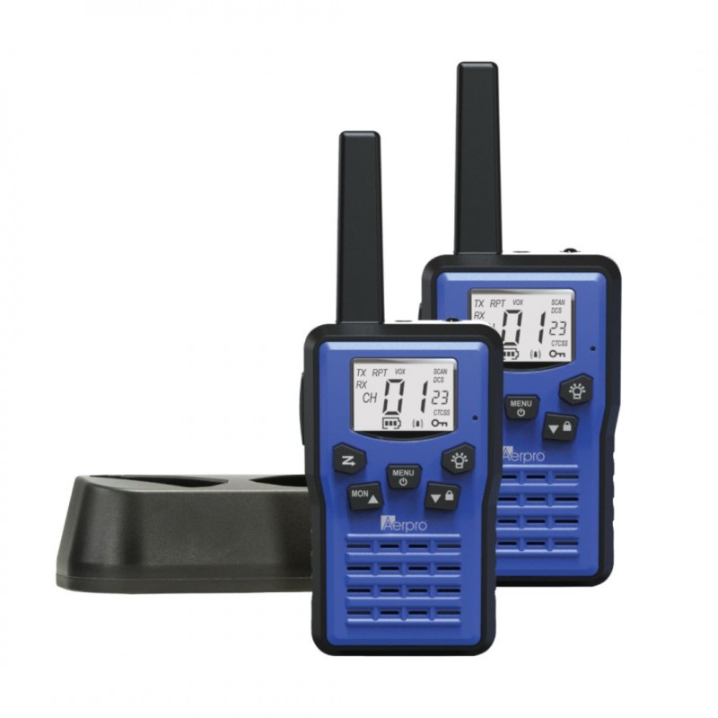 2W UHF CB HANDHELD RADIO TWIN PACK - RECHARGEABLE
