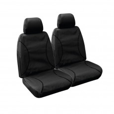 CANVAS FRONT SEAT COVERS PAIR BLACK TOYOTA HIACE  2019-CURRENT