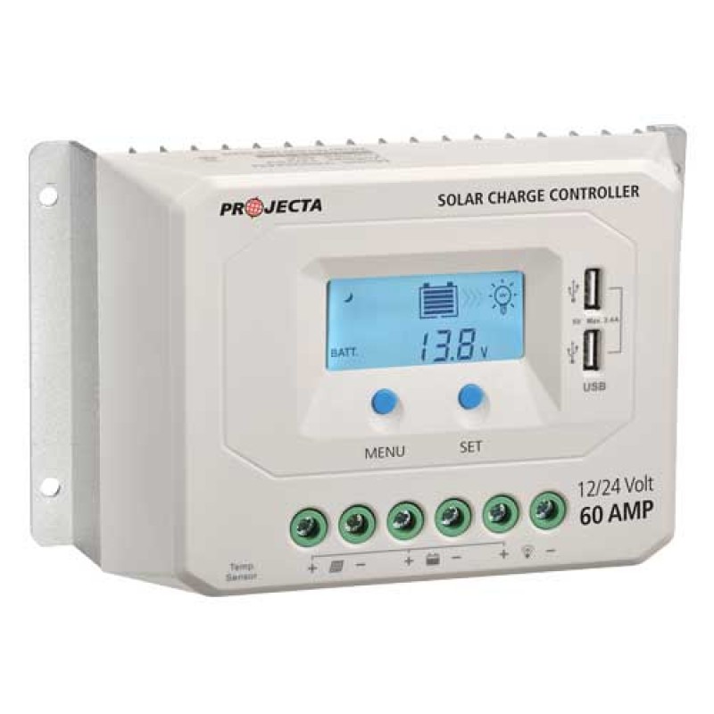 SOLAR CONTROLLER 12/24V 60A 4 STAGE 