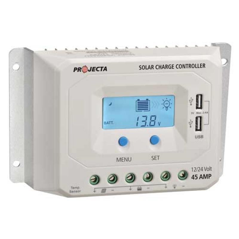 SOLAR CONTROLLER 12/24V 45A 4 STAGE 