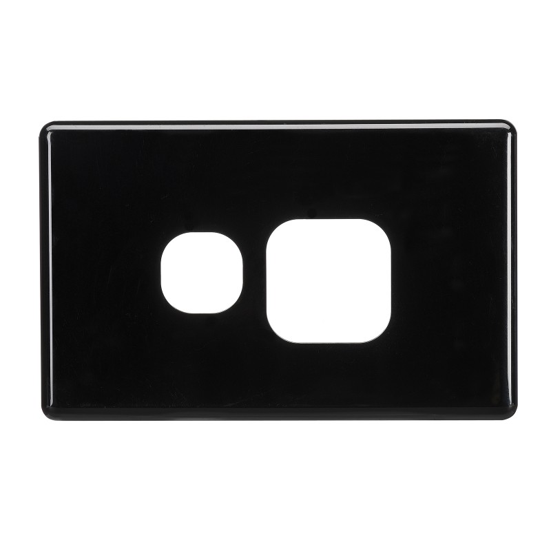 SINGLE GPO FASCIA WHITE FRONT COVER ONLY (10) 