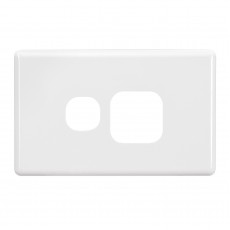 SINGLE GPO FASCIA WHITE FRONT COVER ONLY (10) 