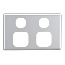 DOUBLE GPO FASCIA SILVER  