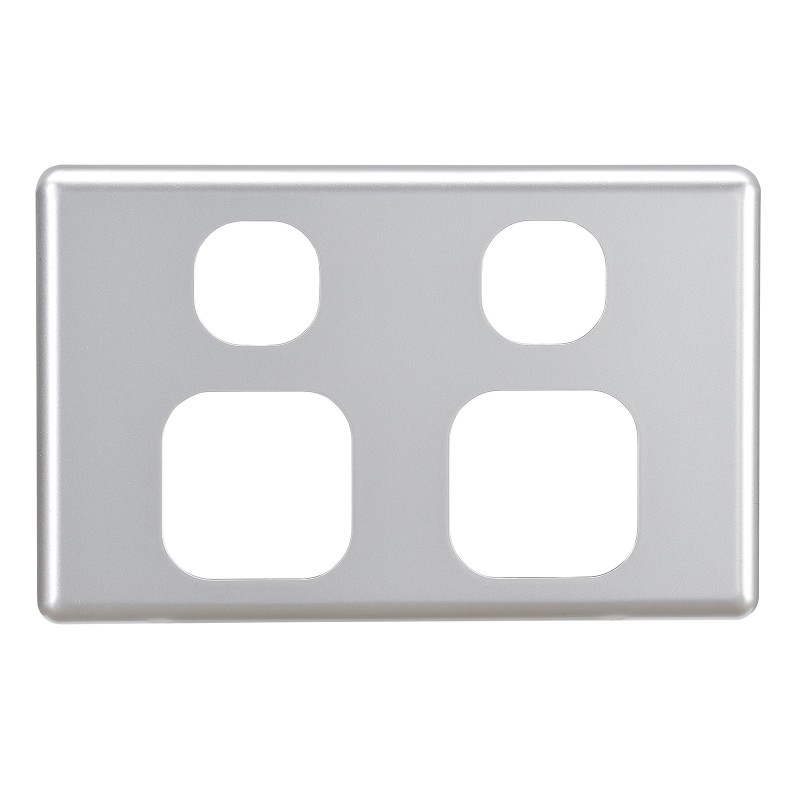 DOUBLE GPO FASCIA SILVER  