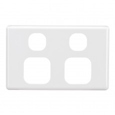 SINGLE GPO FASCIA WHITE FRONT COVER ONLY (10) 