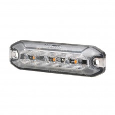 12/24V 3 LED LOW PROFILE WARNING LIGHT AMBER 