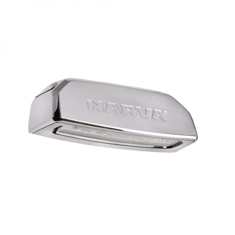 10-30V MODEL 68 LED LICENCE PLATE LAMP CHROME HOUSING 