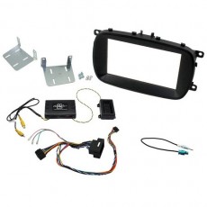DOUBLE DIN HEADUNIT INSTALLATION KIT BLACK- FIAT 500X 2014
