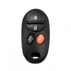 TOYOTA VARIOUS MODELS 4 BUTTON REMOTE SHELL REPLACEMENT 