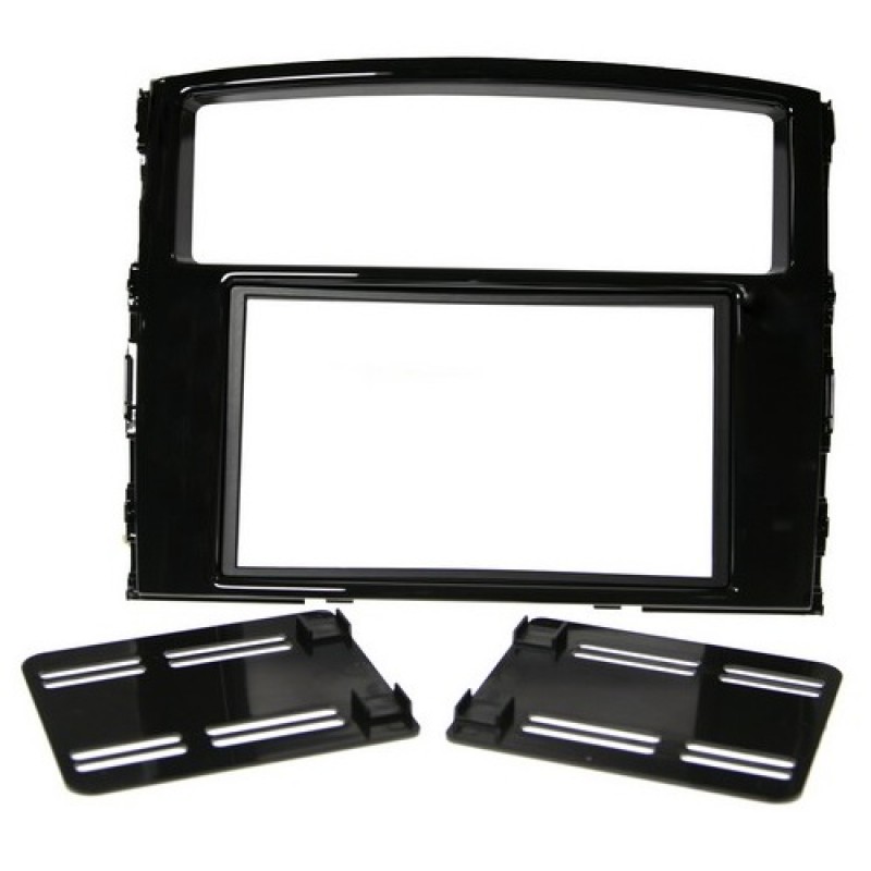 FACIA DOUBLE DIN GLOSS BLK FOR MITSUBISH