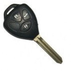 TOYOTA VARIOUS MODELS 3 BUTTON REMOTE SHELL & KEY REPLACEMENT