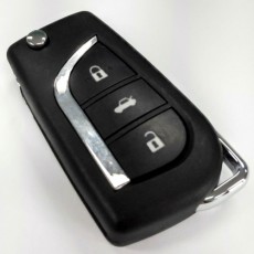 TOYOTA VARIOUS MODELS 3 BUTTON REMOTE SHELL REPLACEMENT