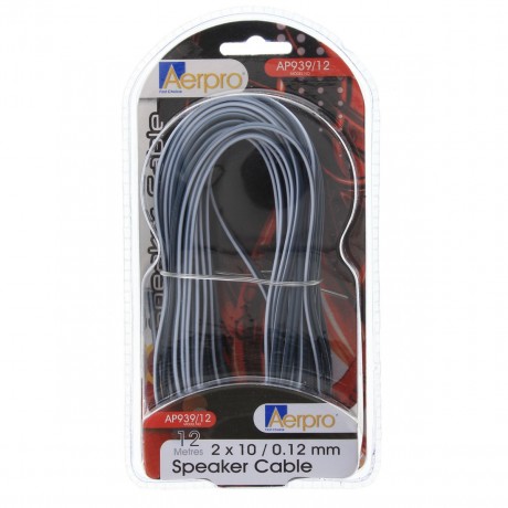 SPEAKER CABLE 2 X 10 - 0.12MM 12M GREY