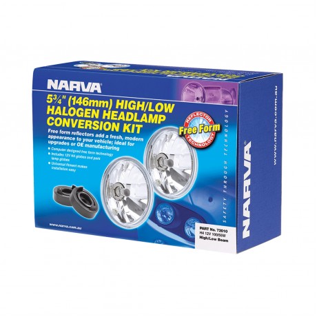 CON/KIT 5 3/4 HI/LO F/F KIT H4 100/55W