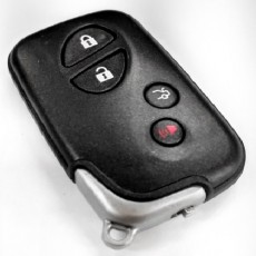 LEXUS VARIOUS MODELS 4 BUTTON REMOTE SHELL REPLACEMENT 