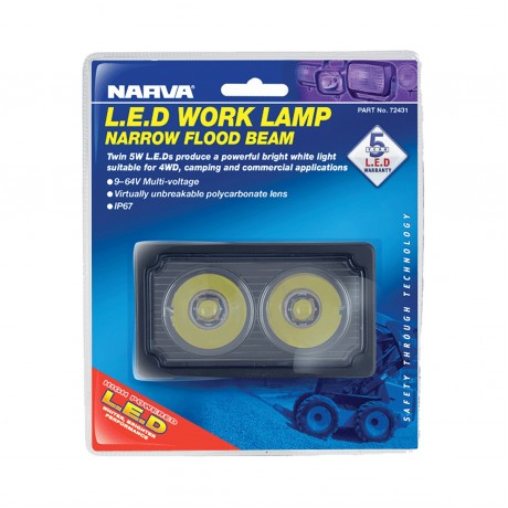 W/LAMP LED 9-64V SPREAD BEAM 1000LM