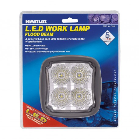 W/LAMP LED 9-64V SQUARE 2000LM