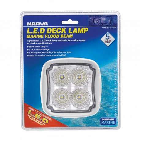 9-64V LED FLOOD BEAM WHITE WORK LAMP 1800 LUMENS