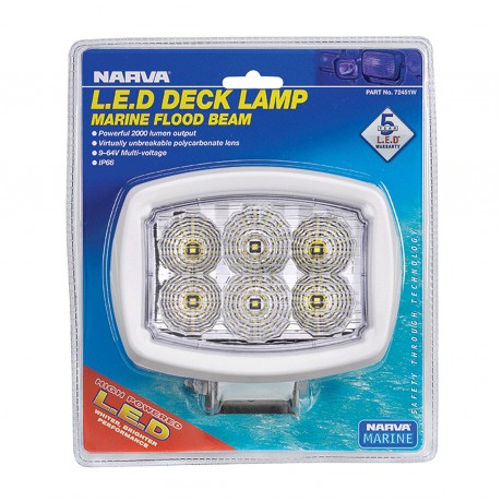 9-64V LED FLOOD BEAM WHITE WORK LAMP 2700 LUMENS