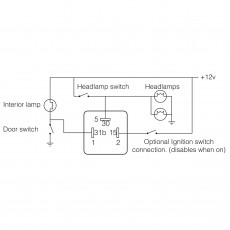 ALARM WARNING 12V HEAD LIGHT