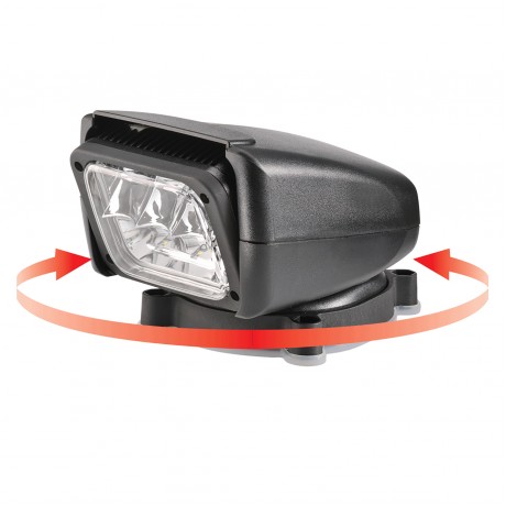 12V 3000 LUMEN REMOTE CONTROL LED BLACK SEARCH LAMP