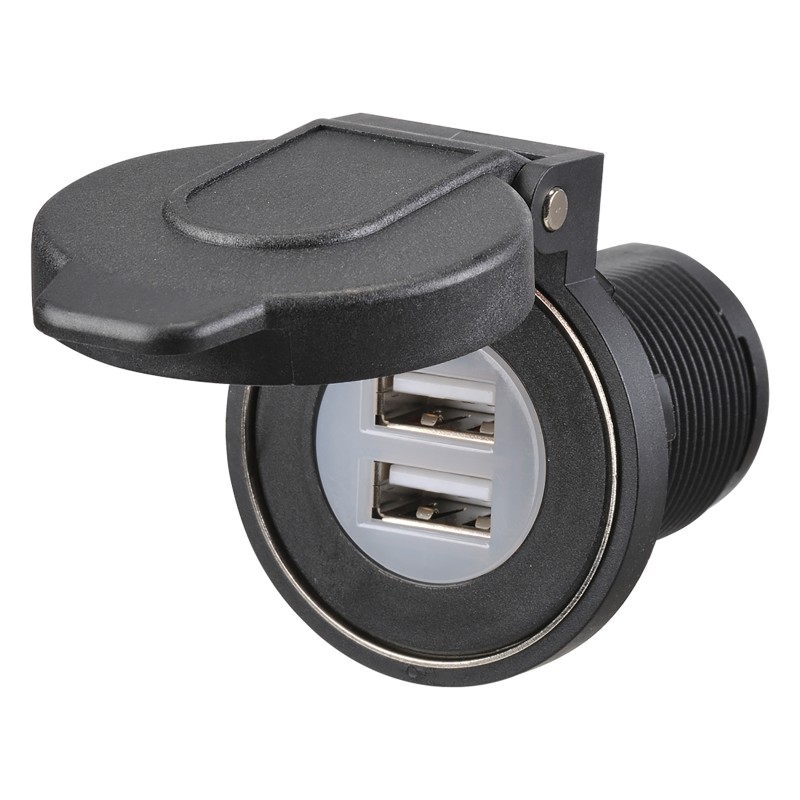 DUAL USB SOCKET HD DUST P/COVER