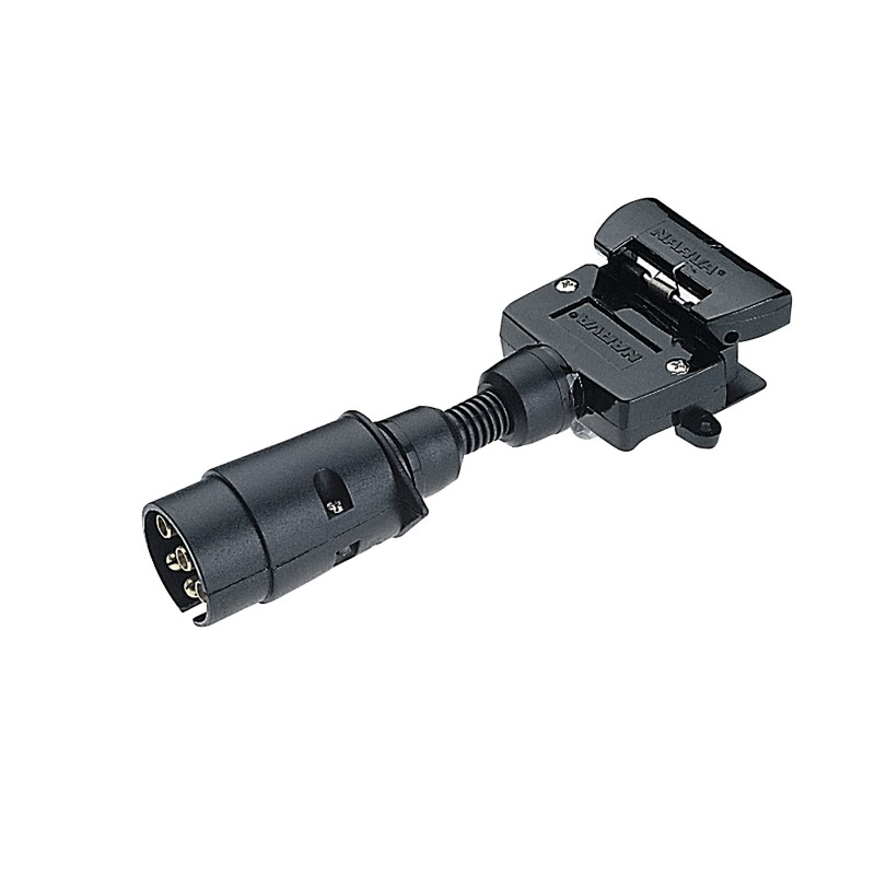 TRAILER ADAPTOR 7 PIN ROUND TO 7 PIN FLAT