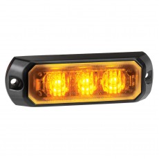 WARNING LIGHT 12/24V 3 LED AMBER