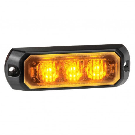 WARNING LIGHT 12/24V 3 LED AMBER