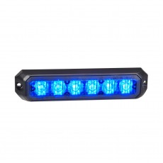 WARNING LIGHT 12/24V 6 LED BLUE