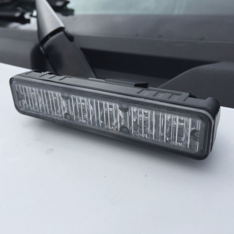 WARNING LIGHT BONNET 12/24V 6 LED RED/BLU