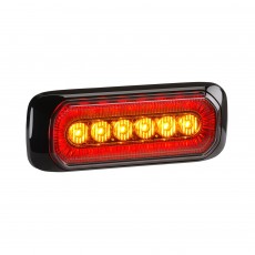 WARNING LAMP 12/24V LED HALO AMBER/RED