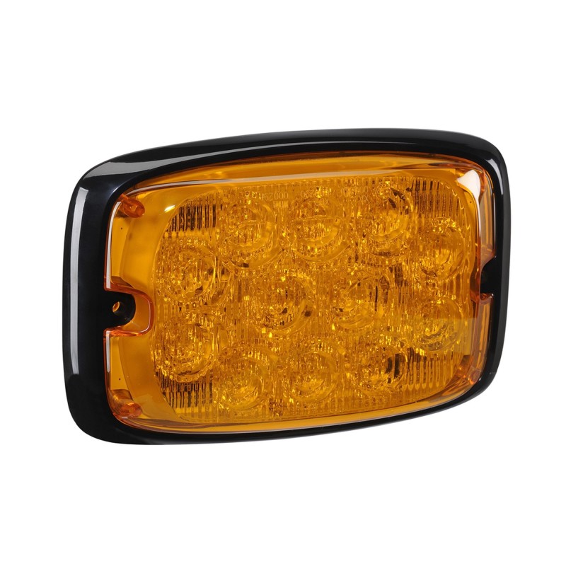 WARNING LIGHT 12/24V 12 LED AMBER