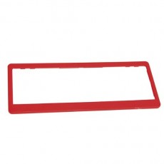 RED NUMBER PLATE FRAME PAIR